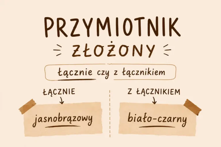 Przymiotnik złożony – kiedy pisać łącznie, a kiedy z łącznikiem?